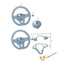 NEW VW GOLF MK8 STEERING WHEEL